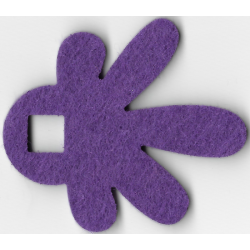 Felt Fabric 6 1/2 x 7 1/2 Leaf Thick with Square Hole Felt Fabric 6 1/2 x 7 1/2 Leaf Thick with Square Hole