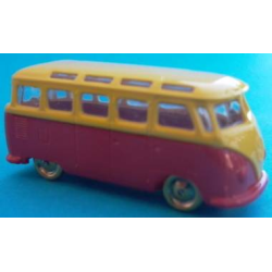 HO Scale, VW Minibus with Red Base HO Scale, VW Minibus with Red Base