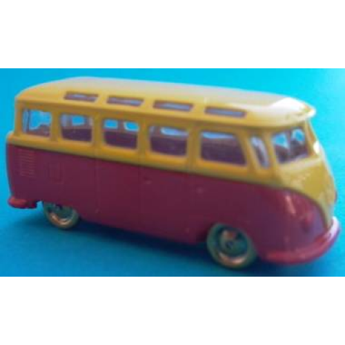 Деталь LEGO 607pb00 HO Scale, VW Minibus with Red Base