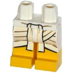 Hips and Yellow Legs with White and Gold Egyptian Shendyt Pattern Hips and Yellow Legs with White and Gold Egyptian Shendyt Pattern