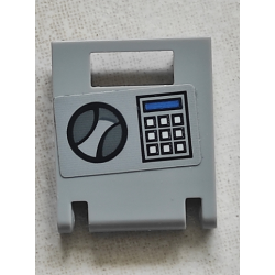 Container, Box 2 x 2 x 2 Door with Slot with Handle and Keypad (Square Buttons) with Blue Screen Pattern (Sticker) - Set 60135 Container, Box 2 x 2 x 2 Door with Slot with Handle and Keypad (Square Buttons) with Blue Screen Pattern (Sticker) - Set 60135