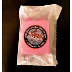 Duplo, Brick 1 x 2 x 2 with The LEGO Movie World Grand Opening March 27, 2019 LEGOLAND Florida Pattern Duplo, Brick 1 x 2 x 2 with The LEGO Movie World Grand Opening March 27, 2019 LEGOLAND Florida Pattern