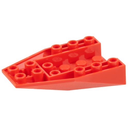 Деталь LEGO 4856b Wedge 6 x 4 Triple Inverted with Connections between 4 Studs - Red