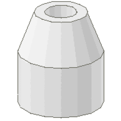 Hose, Flexible 8.5L, End 1 x 1 x 2/3 Tabless Hose, Flexible 8.5L, End 1 x 1 x 2/3 Tabless