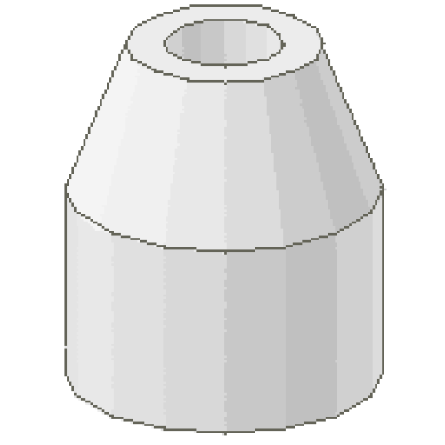 Деталь LEGO 752 Hose, Flexible 8.5L, End 1 x 1 x 2/3 Tabless