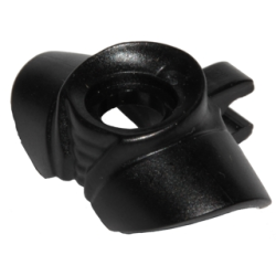 Minifigure Armor Shoulder Pads Rounded with Neck Protection Ribbed and Clip on Back