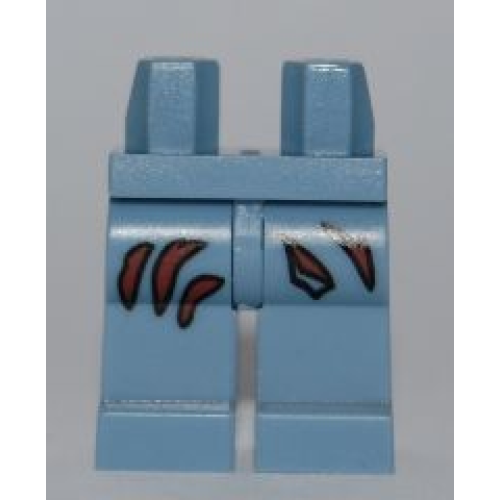 Деталь LEGO 970c00pb0101 Hips and Legs with Torn Pattern