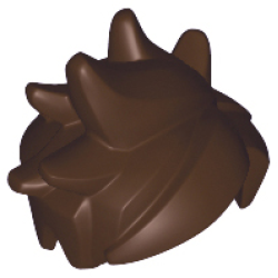 Minifigure, Hair Angular and Spiky with Parted Bangs