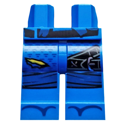 Деталь LEGO 970c00pb0857 Hips and Legs with Black Belt, Torn Pants Right, Belts Left, Knee Wrappings and Sandals Pattern