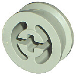 Wheel with Split Axle Hole - Light Gray Wheel with Split Axle Hole - Light Gray