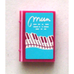 Minifigure, Utensil Book 2 x 3 with Wavy Piano Keys Pattern (Sticker) - Set 41134 Minifigure, Utensil Book 2 x 3 with Wavy Piano Keys Pattern (Sticker) - Set 41134