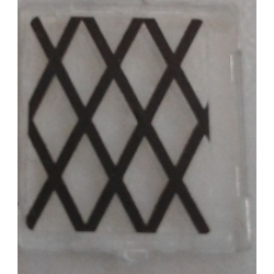 Glass for Window 1 x 2 x 2 Flat Front with Black Lattice Pattern (Sticker) - Set 70810 Glass for Window 1 x 2 x 2 Flat Front with Black Lattice Pattern (Sticker) - Set 70810