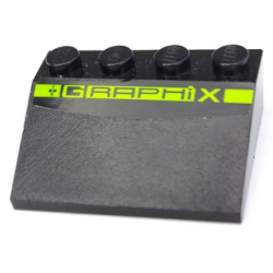Slope 33 3 x 4 with Lime 'GRAPHiX' Pattern (Sticker) - Set 8192 Slope 33 3 x 4 with Lime 'GRAPHiX' Pattern (Sticker) - Set 8192
