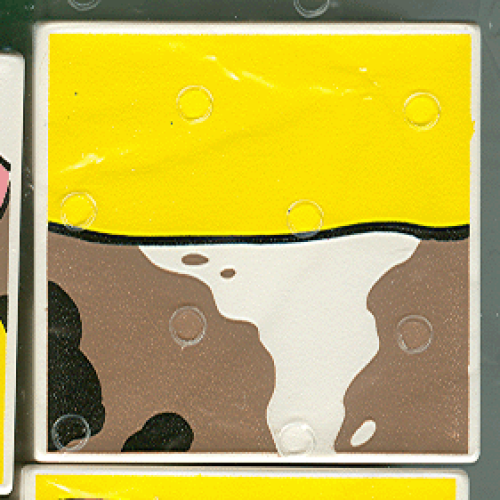 Деталь LEGO 2756pb014 Duplo, Tile 2 x 2 x 1 with Goat Mosaic Picture 14 Pattern