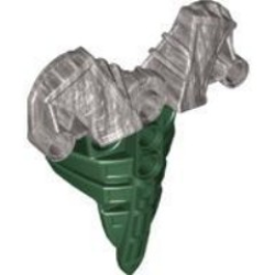 Bionicle Chest Armor, Toa Inika - Type 2 with Marbled Pearl Light Gray Pattern
