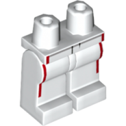 Hips and Legs with Racing Suit, Red Stripes Pattern Hips and Legs with Racing Suit, Red Stripes Pattern