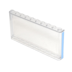 Windscreen 1 x 10 x 4 with Bright Light Blue Stripe Pattern on Both Sides (Stickers) - Set 77942