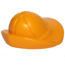 Minifigure, Headgear Hat, Fisherman Rain - Bright Light Orange Minifigure, Headgear Hat, Fisherman Rain - Bright Light Orange