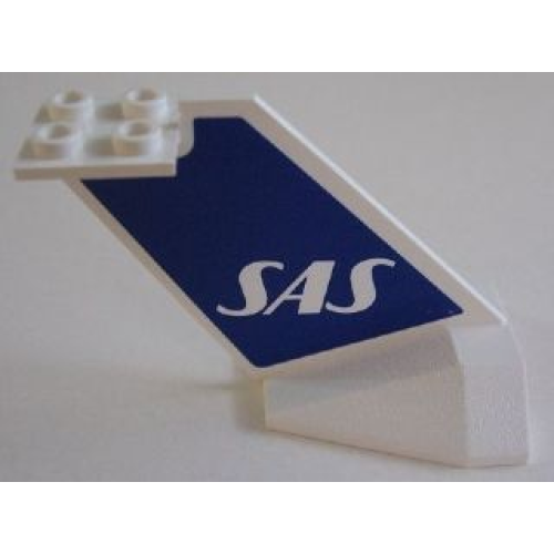Деталь LEGO 4867pb08 Tail Wedge with SAS Logo Pattern on Both Sides (Stickers) - Set 4032-2