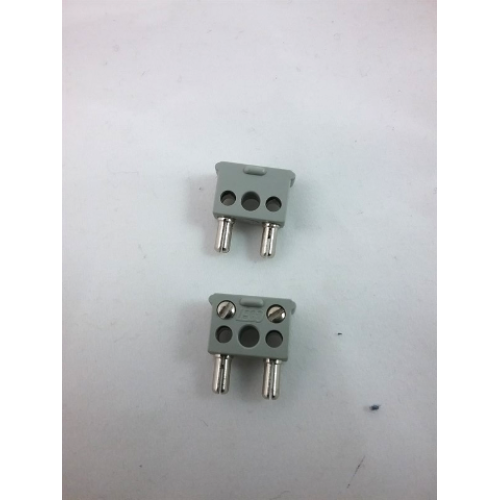 Деталь LEGO bb1136c01 Electric, Connector, 2-Way Male Squared Narrow Long without Center Post with Center Hole