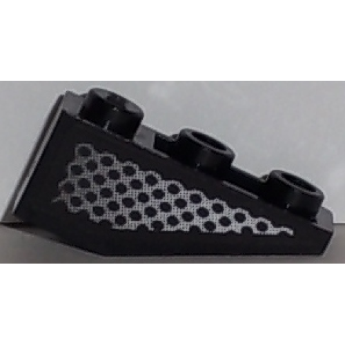 Деталь LEGO 4287pb004R Slope, Inverted 33 3 x 1 with Lattice Pattern Model Right Side (Sticker) - Set 8647