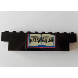 Stickered Assembly 10 x 1 x 2 with Sheet Music Pattern (Sticker) - Set 293 - 1 Brick 1 x 8, 1 Brick 1 x 6, 1 Brick 1 x 4 Stickered Assembly 10 x 1 x 2 with Sheet Music Pattern (Sticker) - Set 293 - 1 Brick 1 x 8, 1 Brick 1 x 6, 1 Brick 1 x 4