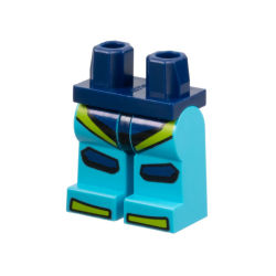 Hips and Medium Azure Legs with Dark Blue and Lime Leotard and Knee Pads Pattern Hips and Medium Azure Legs with Dark Blue and Lime Leotard and Knee Pads Pattern