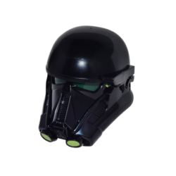 Large Figure Head Modified SW Death Trooper with Dark Green Core and Lime Circles Pattern