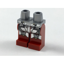 Hips and Dark Red Legs with Silver and Dark Silver Armor Plates Pattern Hips and Dark Red Legs with Silver and Dark Silver Armor Plates Pattern