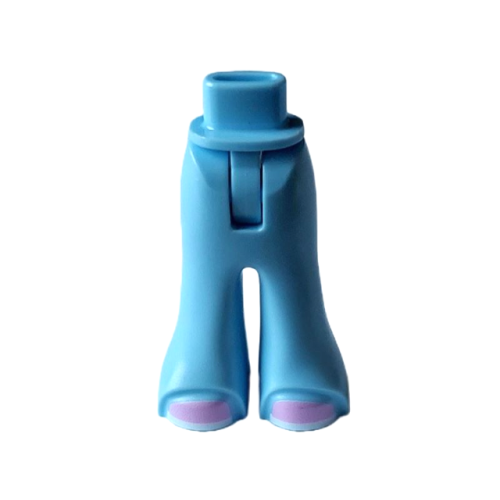 Деталь LEGO 2125c00pb003 Mini Doll Hips and Trousers Bell-Bottoms with Lavender Shoes with White Soles Pattern - Thin Hinge