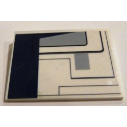 Slope 10 6 x 8 with SW Republic Dropship Pattern Left (Sticker) - Set 10195 Slope 10 6 x 8 with SW Republic Dropship Pattern Left (Sticker) - Set 10195