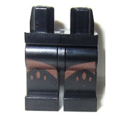 Hips and Legs with Reddish Brown Ovals and Curved Markings Pattern Hips and Legs with Reddish Brown Ovals and Curved Markings Pattern