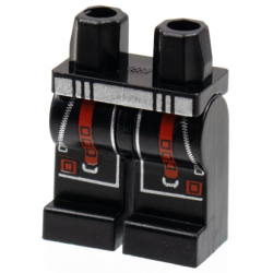 Hips and Legs with Alpha Team Arctic Silver Belt and Zippers, Red Straps Pattern Hips and Legs with Alpha Team Arctic Silver Belt and Zippers, Red Straps Pattern