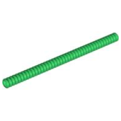 Hose, Ribbed 7mm D. 14L / 11.2cm - Green