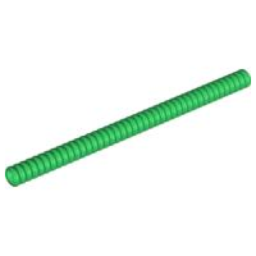 Деталь LEGO 78c14 Hose, Ribbed 7mm D. 14L / 11.2cm - Green