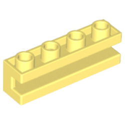 Brick, Modified 1 x 4 with Channel - Bright Light Yellow