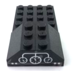 Stickered Assembly 8 x 4 x 1 1/3 with White Control Panel with Gauges and Buttons Pattern (Sticker) - Set 7730 - 1 Plate 4 x 8, 2 Slope 45 2 x 3 Stickered Assembly 8 x 4 x 1 1/3 with White Control Panel with Gauges and Buttons Pattern (Sticker) - Set 7730 - 1 Plate 4 x 8, 2 Slope 45 2 x 3