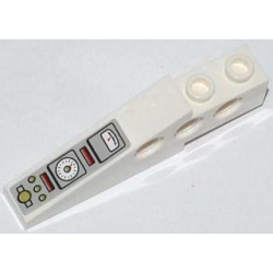 Technic Slope 6 x 1 x 1 2/3 with Gauges, Red Rectangles and Olive Green Buttons Pattern (Sticker) - Set 79121 Technic Slope 6 x 1 x 1 2/3 with Gauges, Red Rectangles and Olive Green Buttons Pattern (Sticker) - Set 79121