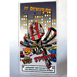 Glass for Window 1 x 4 x 6 with 'THE SPIDER' Movie Poster Pattern (Sticker) - Set 10184