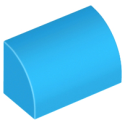 Slope, Curved 1 x 2 with Bottom Stud Holder