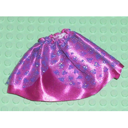 Belville, Clothes Skirt Long, Satin with Purple Sheer Sparkly Layer