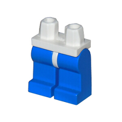 Hips and Blue Legs - White