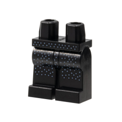 Hips and Legs with Bright Light Blue Speckles Pattern Hips and Legs with Bright Light Blue Speckles Pattern