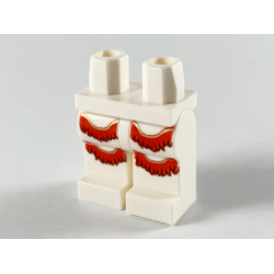 Hips and Legs with Red and Dark Red Fringe Pattern Hips and Legs with Red and Dark Red Fringe Pattern