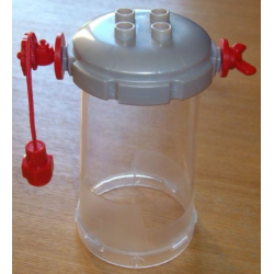 Duplo Cart Lid Octagonal with 2 x 2 Studs, Trans-Clear Cylinder and Red Weight Duplo Cart Lid Octagonal with 2 x 2 Studs, Trans-Clear Cylinder and Red Weight