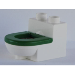 Duplo, Furniture Toilet with Green Seat (4911 / 4912)