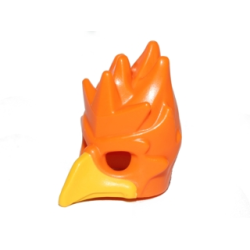 Minifigure, Headgear Mask Bird (Phoenix) with Yellow Beak Pattern Minifigure, Headgear Mask Bird (Phoenix) with Yellow Beak Pattern