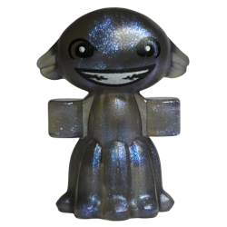 Grindylow with Black Eyes and Wide Open Mouth Smile with White Teeth Pattern