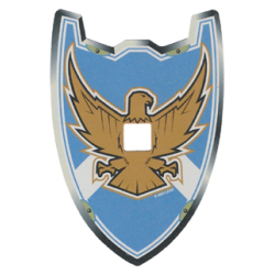 Plastic Shield (Undetermined Type) for Large Figures with Knights Kingdom Jayko Hawk Pattern