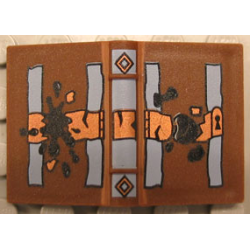 Minifigure, Utensil Book 2 x 3 with Lock and Black Ink Splotches Pattern (HP Tom Riddle's Diary) Minifigure, Utensil Book 2 x 3 with Lock and Black Ink Splotches Pattern (HP Tom Riddle's Diary)